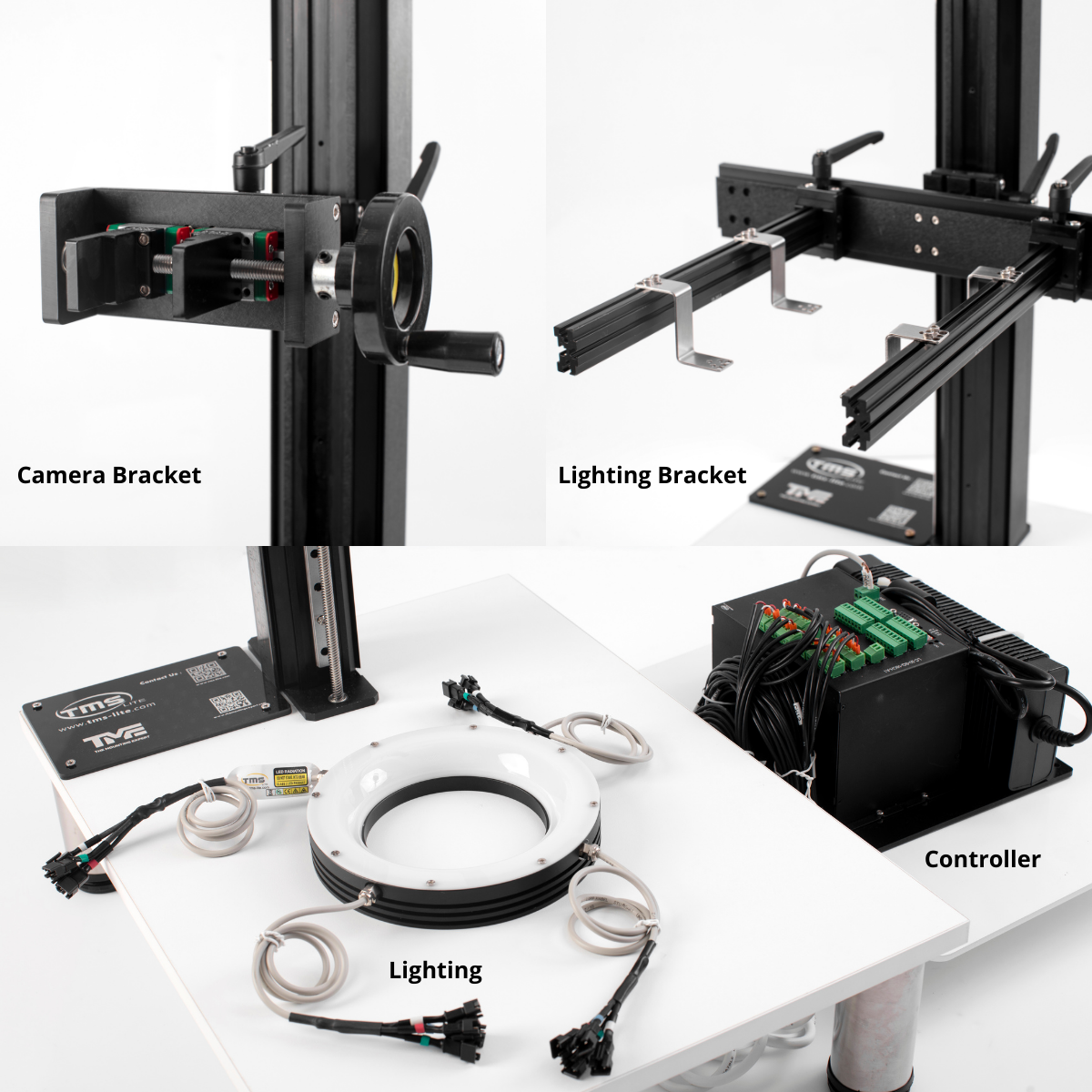 4 Section Diffused Ring Light Portable Testing Station